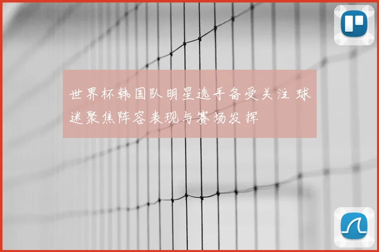 世界杯韩国队明星选手备受关注 球迷聚焦阵容表现与赛场发挥